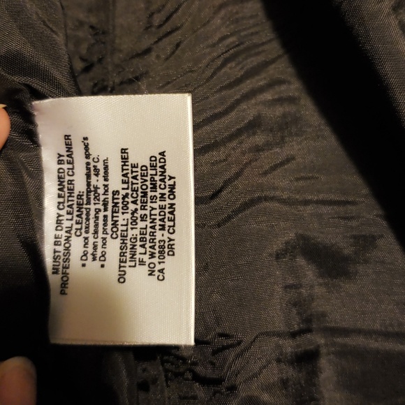 Dark brown leather jacket - Picture 4 of 4